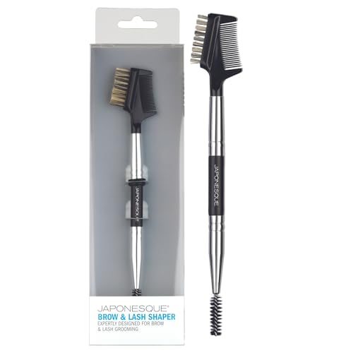 JAPONESQUE 2-in-1 Brow & Lash Shaper with Spoolie Brushes