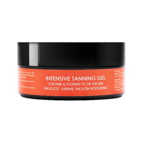 Jeallis Extreme Dark Intensive Tanning Gel – Fast Dark Tan Accelerator with Watermelon Scent, 100g