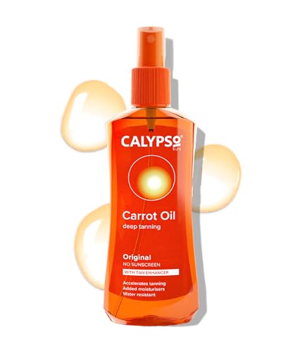Calypso Carrot Oil Tan Extender 220ml - Moisturizing Sun Tanning Oil