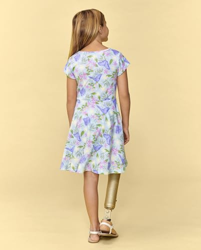 Girls' Plaid Stretch Jacquard Short Sleeve Dress - The Children's Place