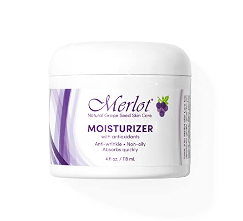 Merlot Grape Seed Moisturizer 4 oz - Anti-Aging, Non-Oily Formula