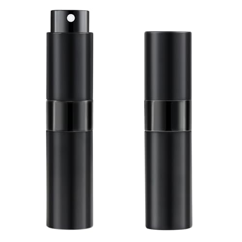 MDDRUIQI 8ML Refillable Travel Perfume Atomizer Bottles - 2 Pack, Leakproof & Compact