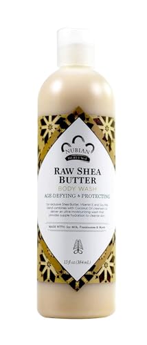 Nubian Heritage Raw Shea Butter Body Wash - 13 oz Natural Cleanser