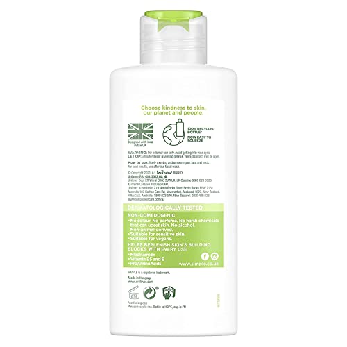 Simple Sensitive Skin Hydrating Light Moisturizer 4.2 oz - Pack of 3