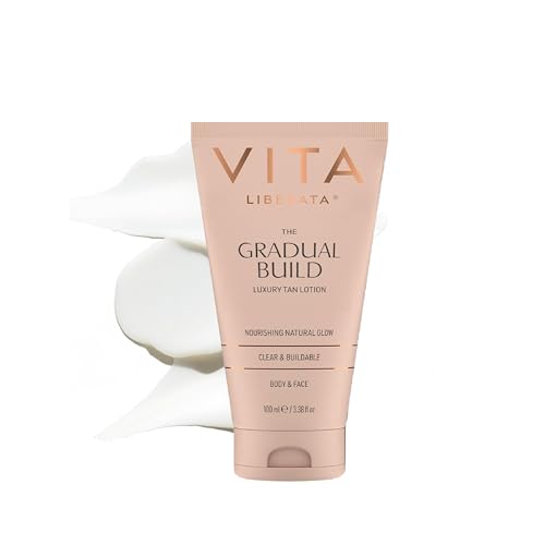 VITA LIBERATA Fabulous Gradual Tanning Lotion 3.38 fl oz - Buildable, Sun-Kissed, Untinted, Hydrating Formula with Hyaluronic Acid