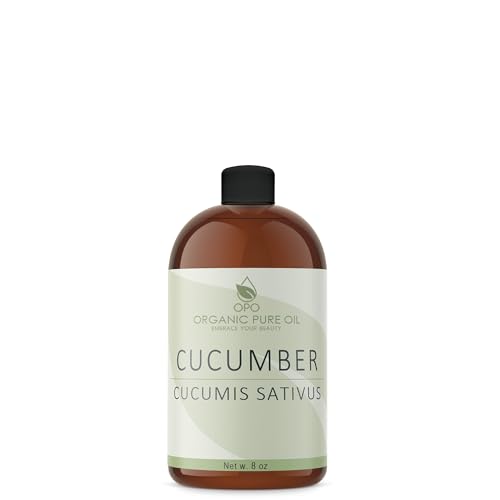 OPO Cucumber Seed Oil - 8 Fl Oz - Pure, Cold Pressed Vegan Carrier Oil for Skin & Hair