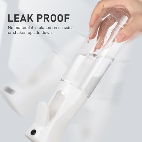 ELEMSY Spray Bottle For Hair (2 Pack 6.8 OZ) Continuous Mister Empty Spray Bottles, Ultra Fine Mist Water Sprayer for Hairstyling, Cleaning, Plants, Pets, Barbers, Salons, Essential Oil Scents