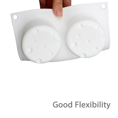 6-Cavity Round Silicone Cheese Molds for Baking Desserts
