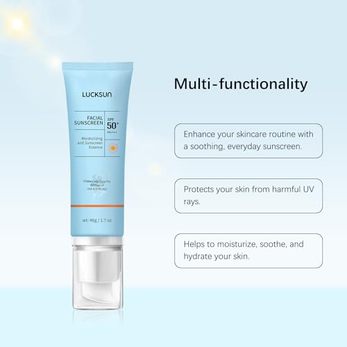 SPF 50+ Tinted Sunscreen for Face & Body Water-Resistant Lightweight Sun Protection - 2 Pack