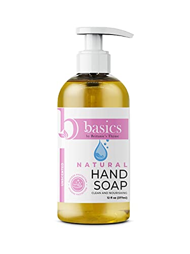 Brittanie's Thyme Basics Unscented Natural Hand Soap - Pack of 3, 12 fl oz