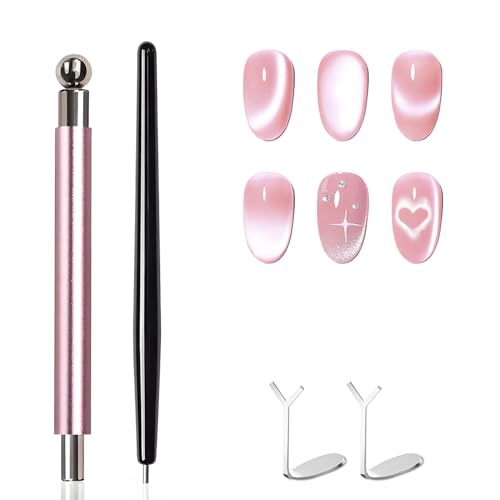 4-Piece Cat Eye Nail Magnet Set for Stunning Nail Art