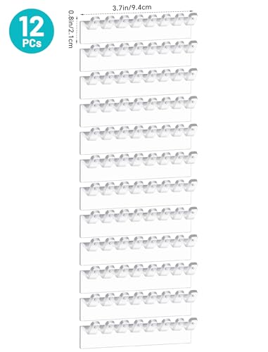 NiHome 12-Pack Wall-Mounted Jewelry Organizer with 96 Hooks