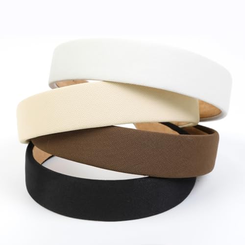 Non-Slip Women's Headbands - 1 Inch Wide Stylish Hair Accessories (4PCS)