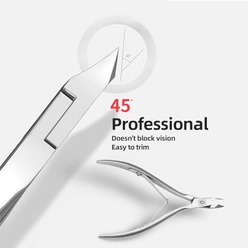Gubonwer Cuticle Trimmer Set - Sharp 3/4 Jaw Nippers & Pushers