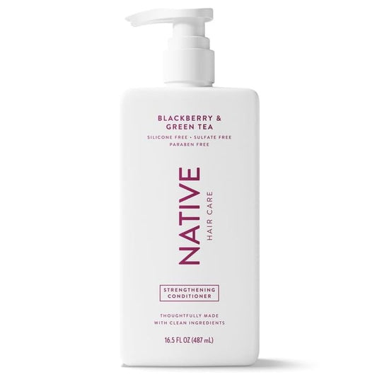 Native Strengthening Conditioner - Blackberry & Green Tea | 16.5 fl oz with Pump Dispenser