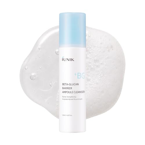 IUNIK Beta-Glucan Barrier Ampoule Cleanser 4.05 fl oz - Hydrating Face Wash