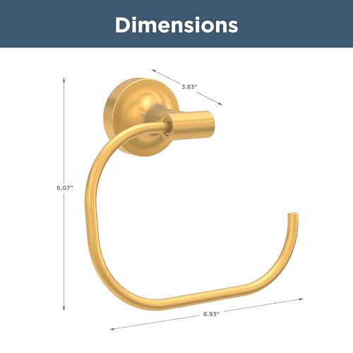 Satin Gold Hand Towel Ring for Bathroom & Kitchen - Franklin Brass