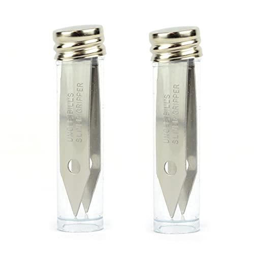 Uncle Bill's Silver Gripper Tweezers - Precision Stainless Steel, Reusable, USA-Made