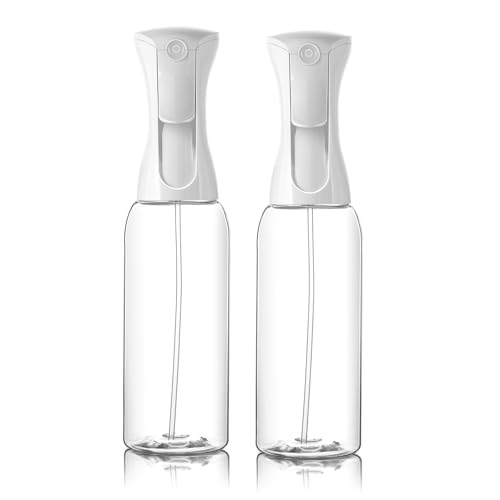 Mistifi Ultra Fine Mist Spray Bottle - 500ml Transparent Refillable (2 Pcs)