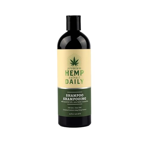 Hemp Daily Shampoo with Argan Oil & Essential Oils, Sulfate-Free, 16 fl oz