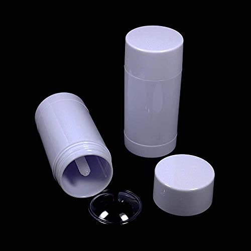 10 Pack 30ml Refillable Plastic Deodorant Containers for DIY Lip Balm