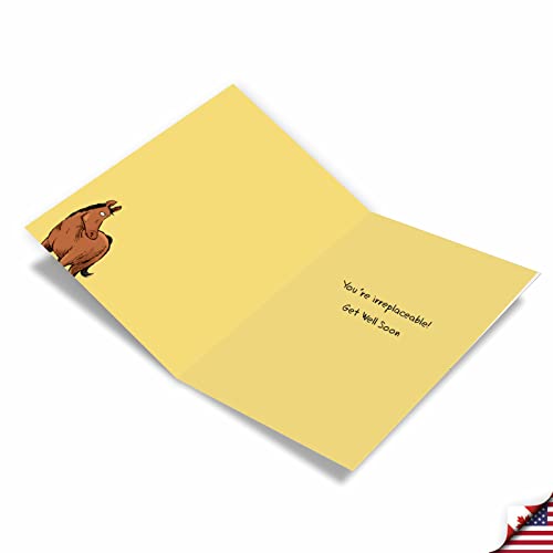 Funny Hip Replacement Get Well Cards - Pack of 3 with Envelopes