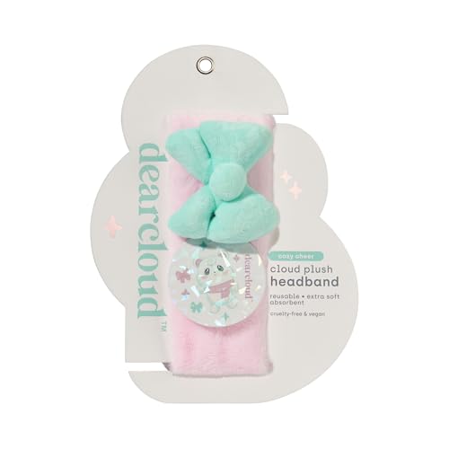 Dearcloud Cozy Cheer Skincare Headband - Soft Plush Spa Hair Accessory