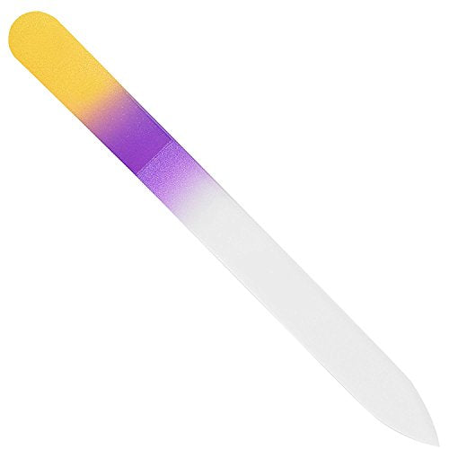 Czech Glass Nail File with Case - Durable & Reusable Nail Care Tool
