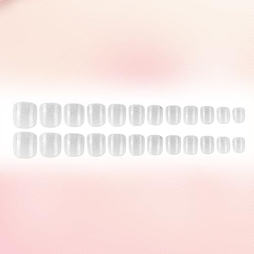 Kids Press-On Nails - Cherry Diamond Glitter | 72PCS Fake Nail Tips