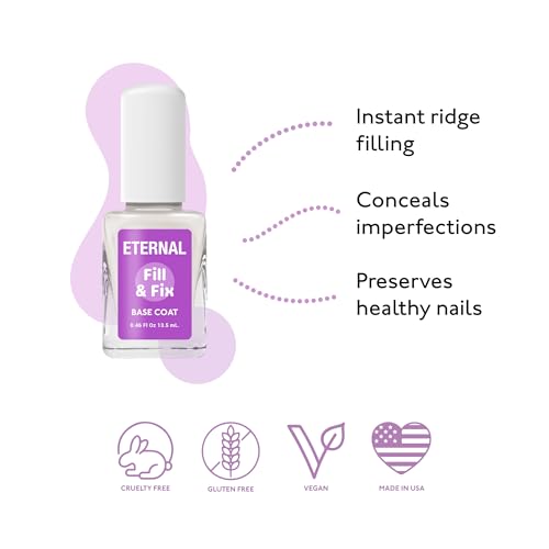 Eternal Ridge Filler Base Coat Nail Polish - Clear Nail Primer & Strengthener