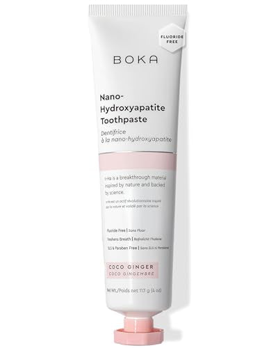 Boka Fluoride Free Toothpaste with Nano Hydroxyapatite - Coco Ginger, 4 Oz