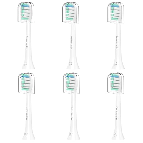 Densuuclin Replacement Toothbrush Heads for Philips Sonicare - 6 Pack