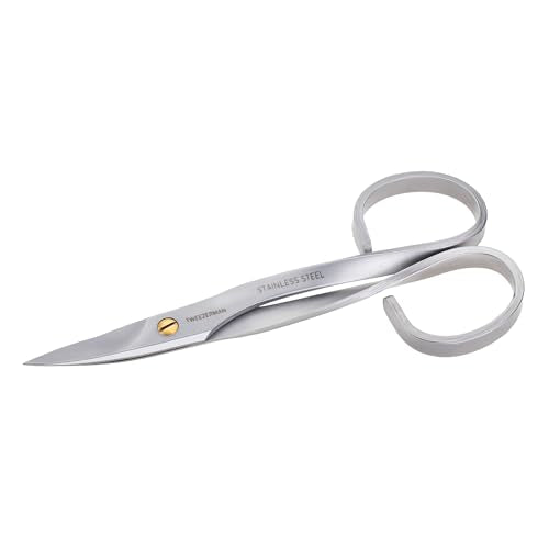 Tweezerman Stainless Steel Nail Scissors for Precision Trimming