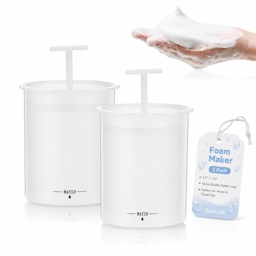 Balacoo Foam Maker for Face Wash - 2 Pack Portable Bubble Maker