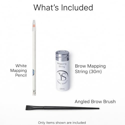 Professional Brow Mapping String Kit – 30m Pre-Inked String & Tools