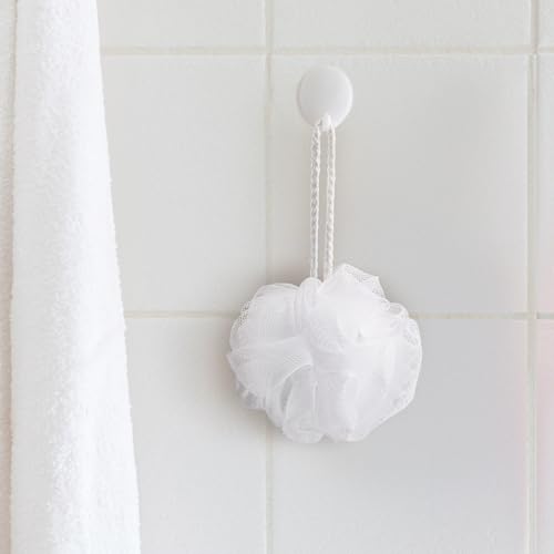 Funnymoom 12-Piece Travel Loofah Set with Resealable Storage Bags, White