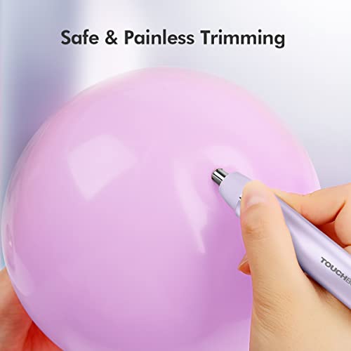 Purple Nose & Ear Hair Trimmer for Women, Painless Water-Resistant Pen-Style