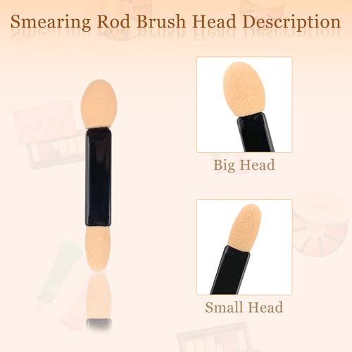 120PCS Disposable Eyeshadow Applicators - Dual-Sided Makeup Tool