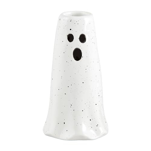 Medium Ghost Vase - Hand-Painted Ceramic Flower Holder