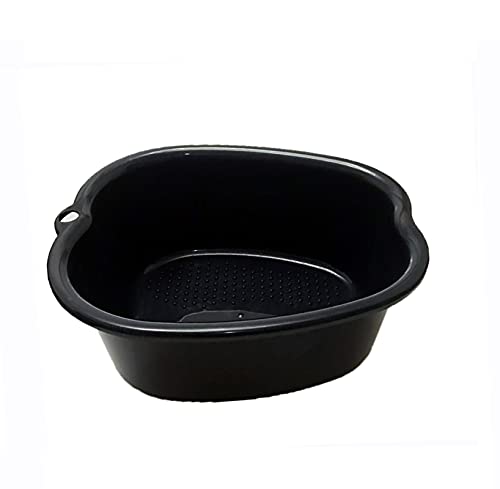 Large Black Foot Soak Tub with Massage - Spa Bath for Pedicures