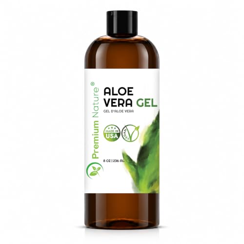 Premium Nature Pure Aloe Vera Gel for Face & Skin - 8 fl oz Pack of 1