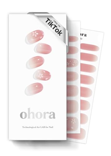 ohora Semi Cured Gel Nail Strips Set - Nude Ombre, 30 Wraps
