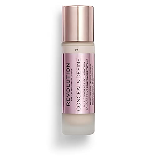 Revolution Beauty Full Coverage Foundation - Conceal & Define F3