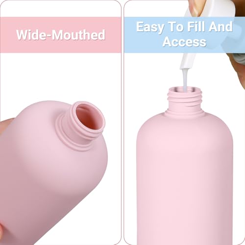 ASEVAT Leak-Proof Travel Bottles Set for Toiletries, TSA Approved, 10 oz, Refillable Squeeze Containers