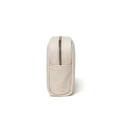YONBEN Cotton Canvas Makeup Bag - Stylish and Durable Travel Organizer
