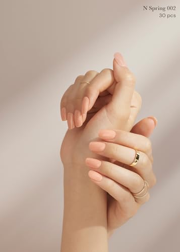 ohora Semi-Cured Gel Nail Strips - N Bare Peach Salon-Quality Nail Wraps