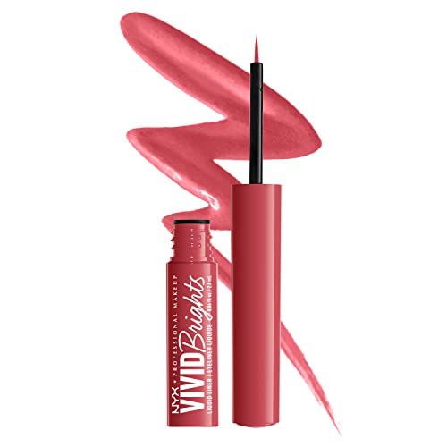 NYX Vivid Brights Liquid Eyeliner - Smear-Resistant Red Liner