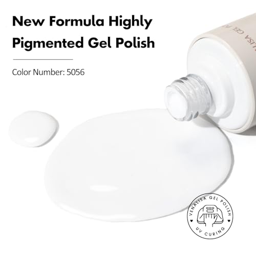 VENALISA White Gel Nail Polish - High Gloss, 30 Days Long Lasting