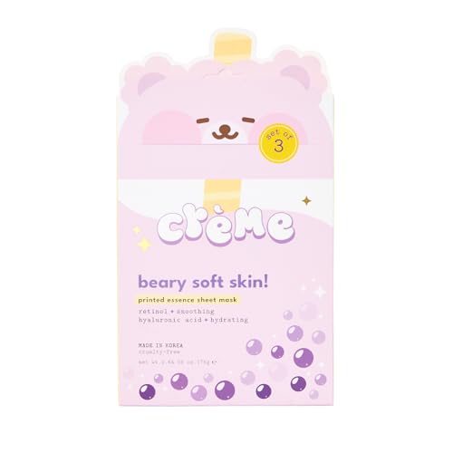 The Crème Shop Boba Bears Essence Sheet Masks - 3 Pack