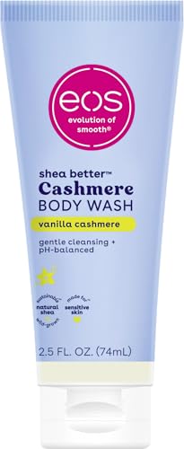 EOS Vanilla Cashmere Body Wash Travel Size 2.5 fl oz (Pack of 1) - Gel-Cream Hybrid